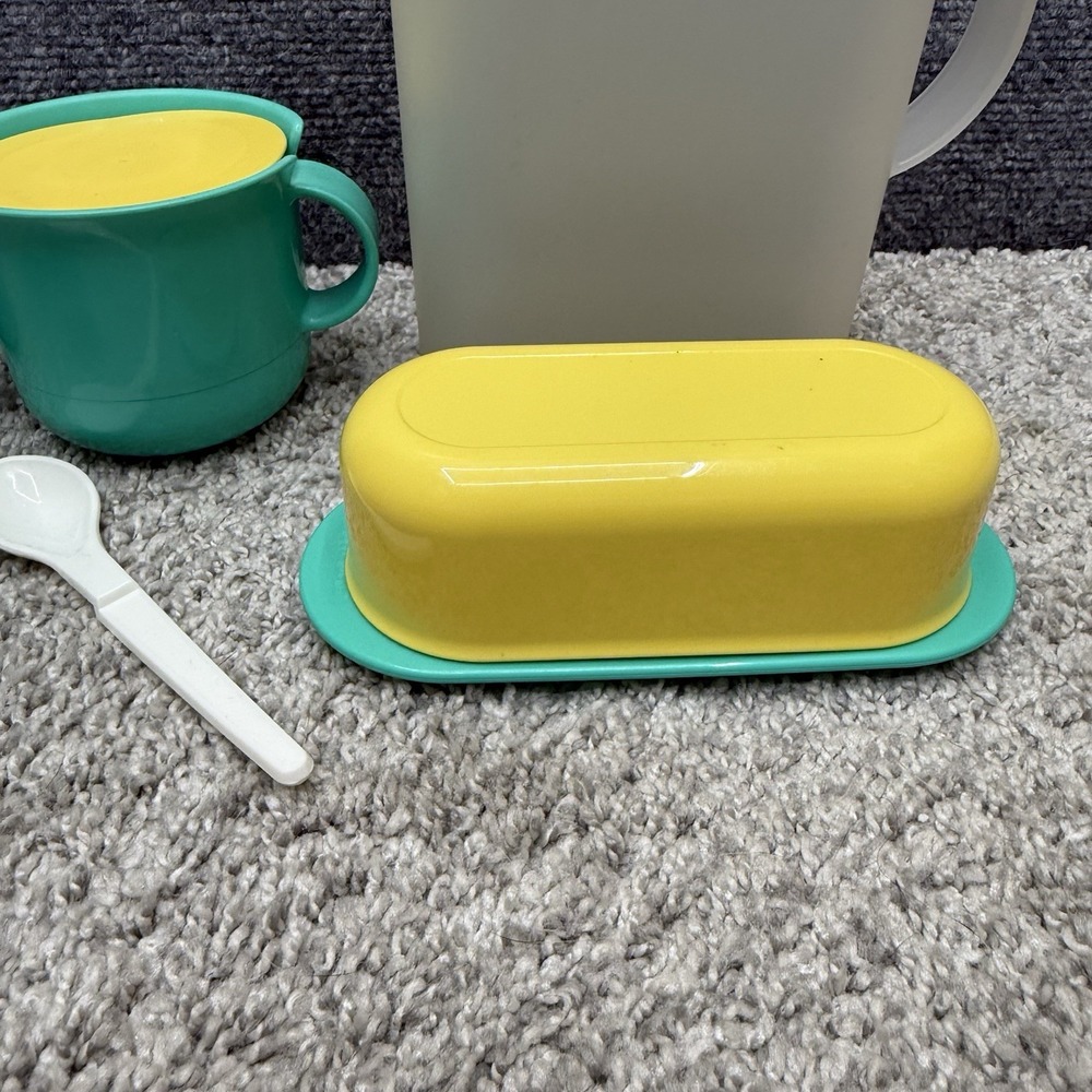 Vintage Tupperware huge lot salt pepper shaker cream sugar pitcher butter AS IS - Picture 3 of 16